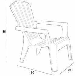 Садовый стул Bica Maryland (White) Thumb