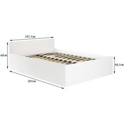 Pat Akord CLP cu mecanizm de ridicare 180x200 (White) Thumb