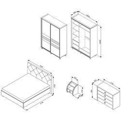 Dormitor Ambianta Cristal III (Gri) Thumb