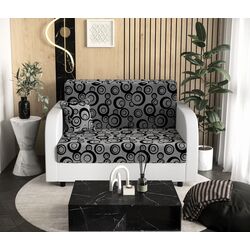 Canapea Space Meble Amerykanka Twice 120 Circle 83/D511 (Gray/White)