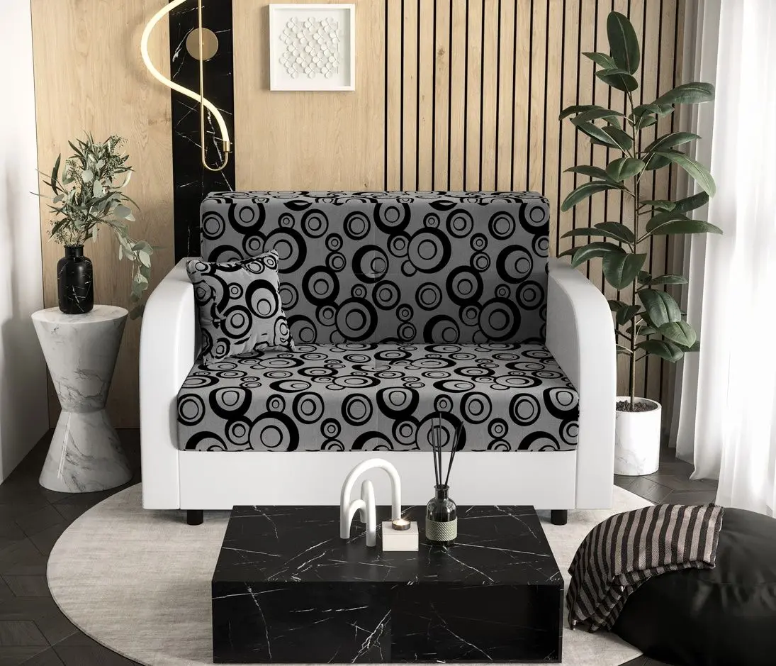 Canapea Space Meble Amerykanka Twice 120 Circle 83/D511 (Gray/White)