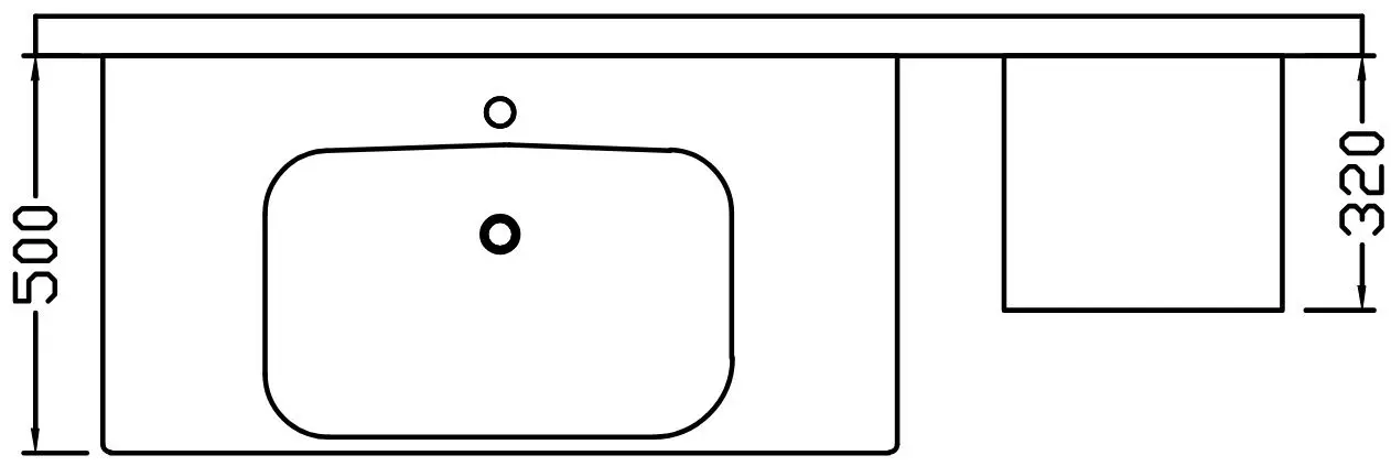 Set de mobila Nplus Golf 80 (Dorado/White) - 2