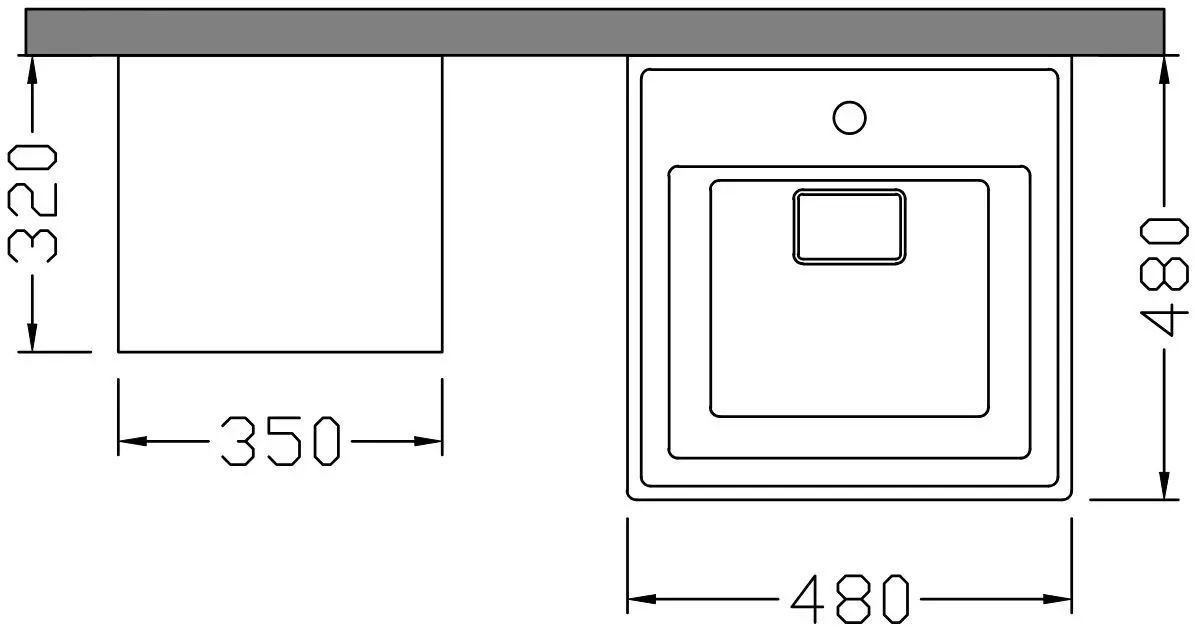 Комплект мебели Nplus Mondeo 60 (Berlin/Anthracite) - 4