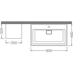 Комплект мебели Nplus Mondeo 80 (Berlin/Anthracite) Thumb