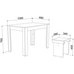 Обеденный набор Ambianta Mia 1+4 Thumb