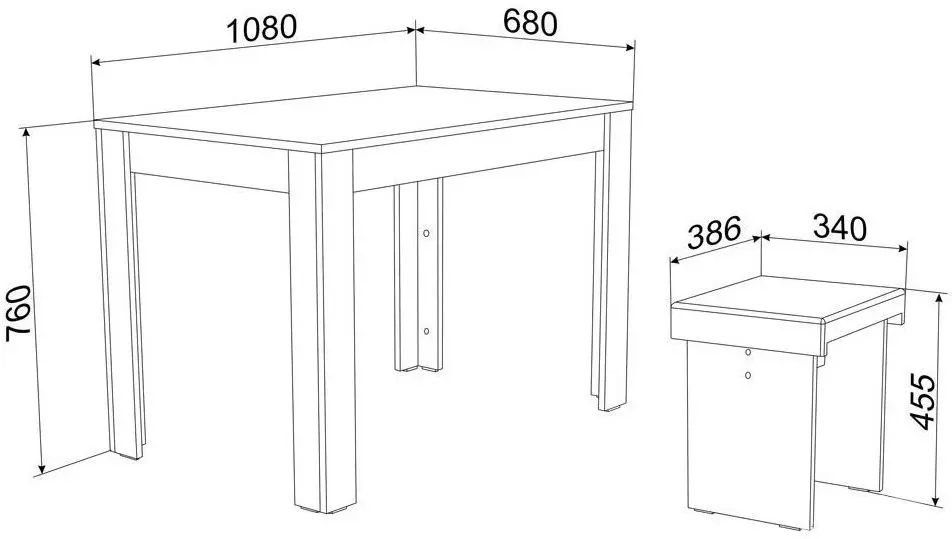 Обеденный набор Ambianta Mia 1+4