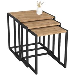 Set masute pentru reviste Bofigo Metal Nesting (Pine/Black) Thumb