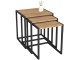 Set masute pentru reviste Fabulous Metal Nesting (Pine/Black)