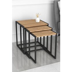 Set masute pentru reviste Bofigo Metal Nesting (Pine/Black) Thumb