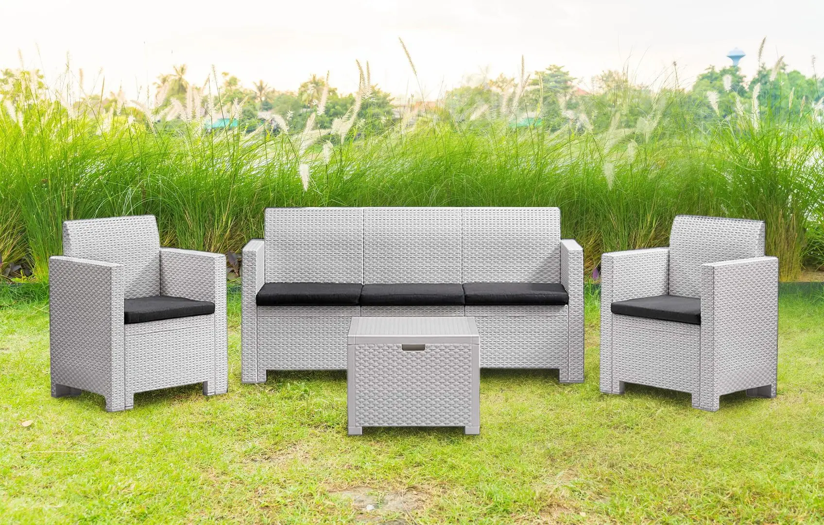 Комплект садовой мебели Bica Nebraska 3 (White)