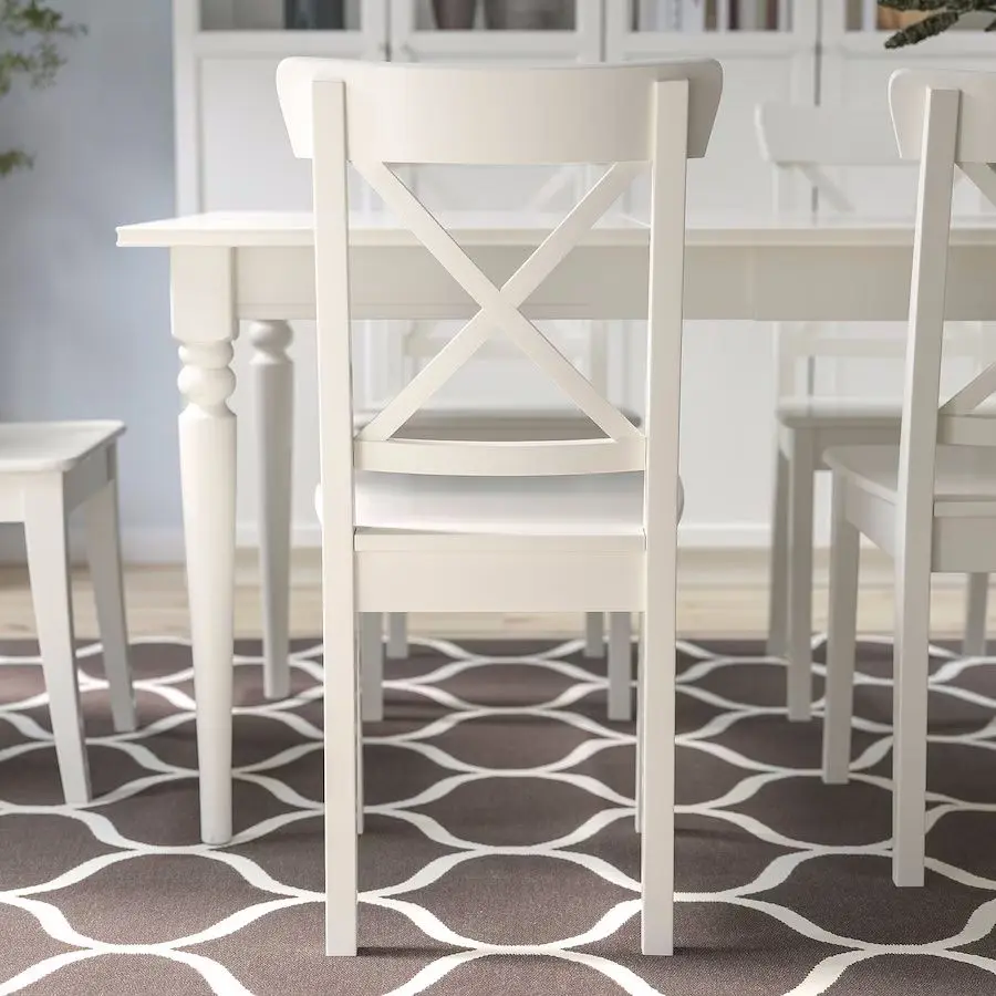 Set scaune Ikea Ingolf 4 buc (Alb) - 6