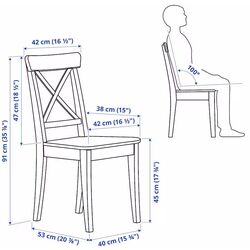 Set scaune Ikea Ingolf 4 buc (Alb) Thumb