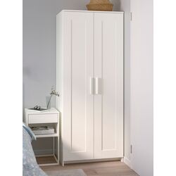 Шкаф Ikea Brimnes 78x190 2 двери (Белый)