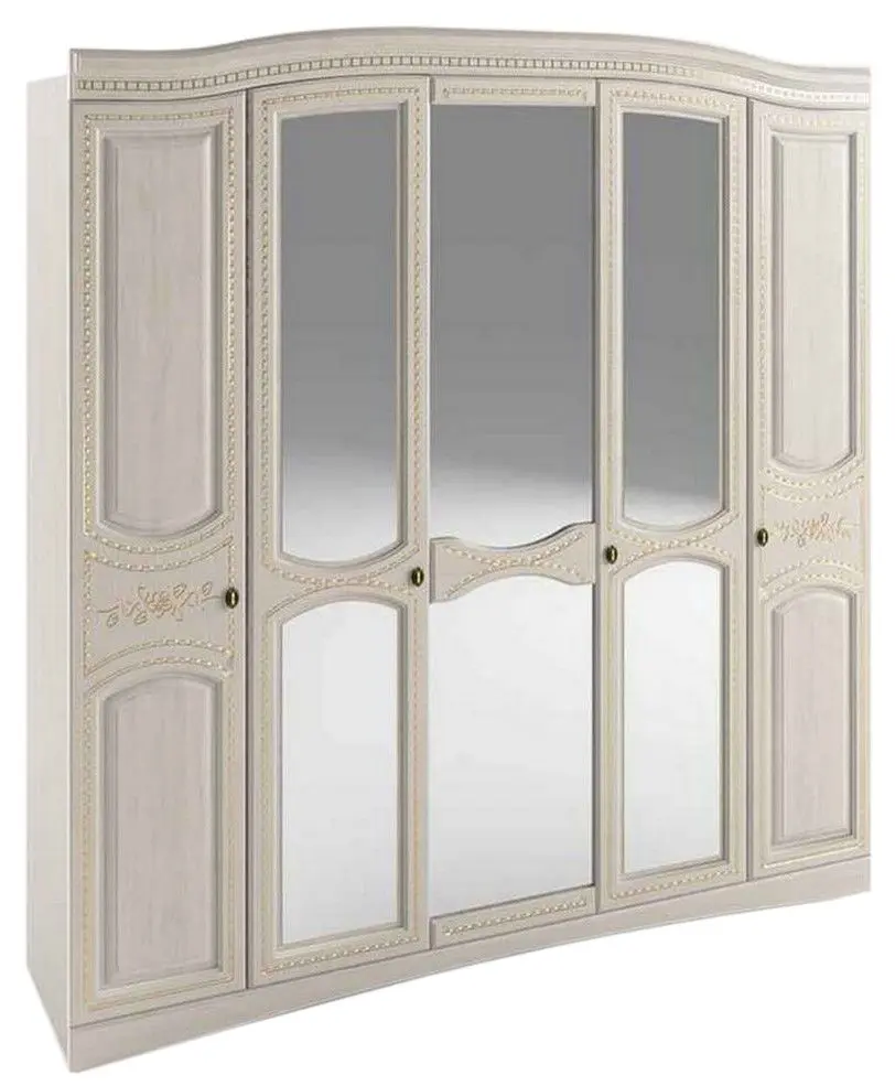 Шкаф Sokme Венера Люкс 5Д (Береза Полярная/Береза)