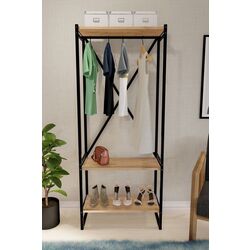 Sistem depozitare Fabulous Metal Coat Stand (Pine/Black) Thumb