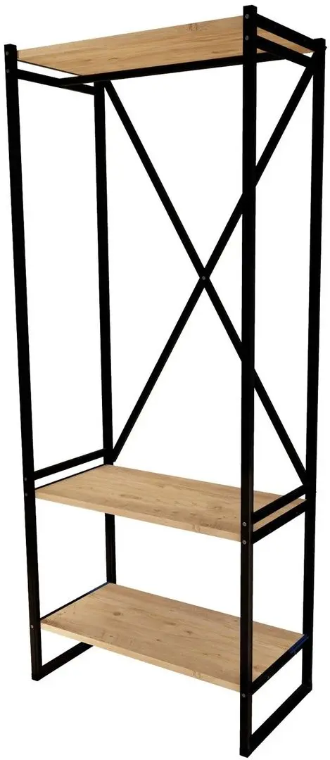 Sistem depozitare Fabulous Metal Coat Stand (Pine/Black)