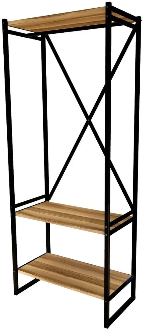 Sistem depozitare Fabulous Metal Coat Stand (Walnut/Black)