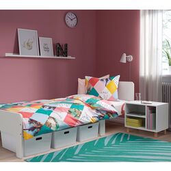 Кровать Ikea Slakt с реечным дном 80x200 (Белый) Thumb