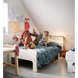 Кровать Ikea Slakt с реечным дном 80x200 (Белый) Thumb