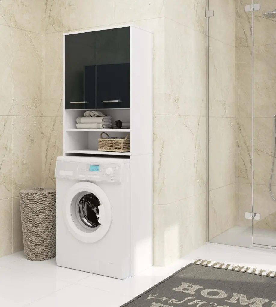 Шкаф Akord Fin 2D (White/Graphite Gloss)