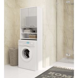 Dulap Akord Fin 2D (White/Metallic Gloss)