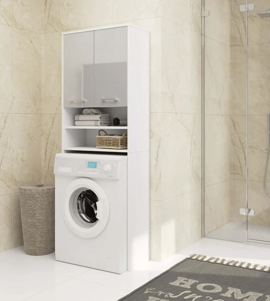 Dulap Akord Fin 2D (White/Metallic Gloss)