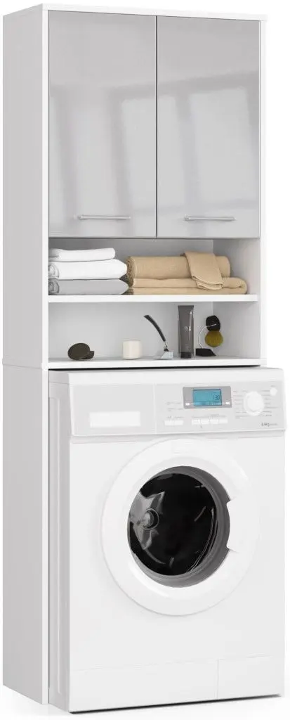 Dulap Akord Fin 2D (White/Metallic Gloss)