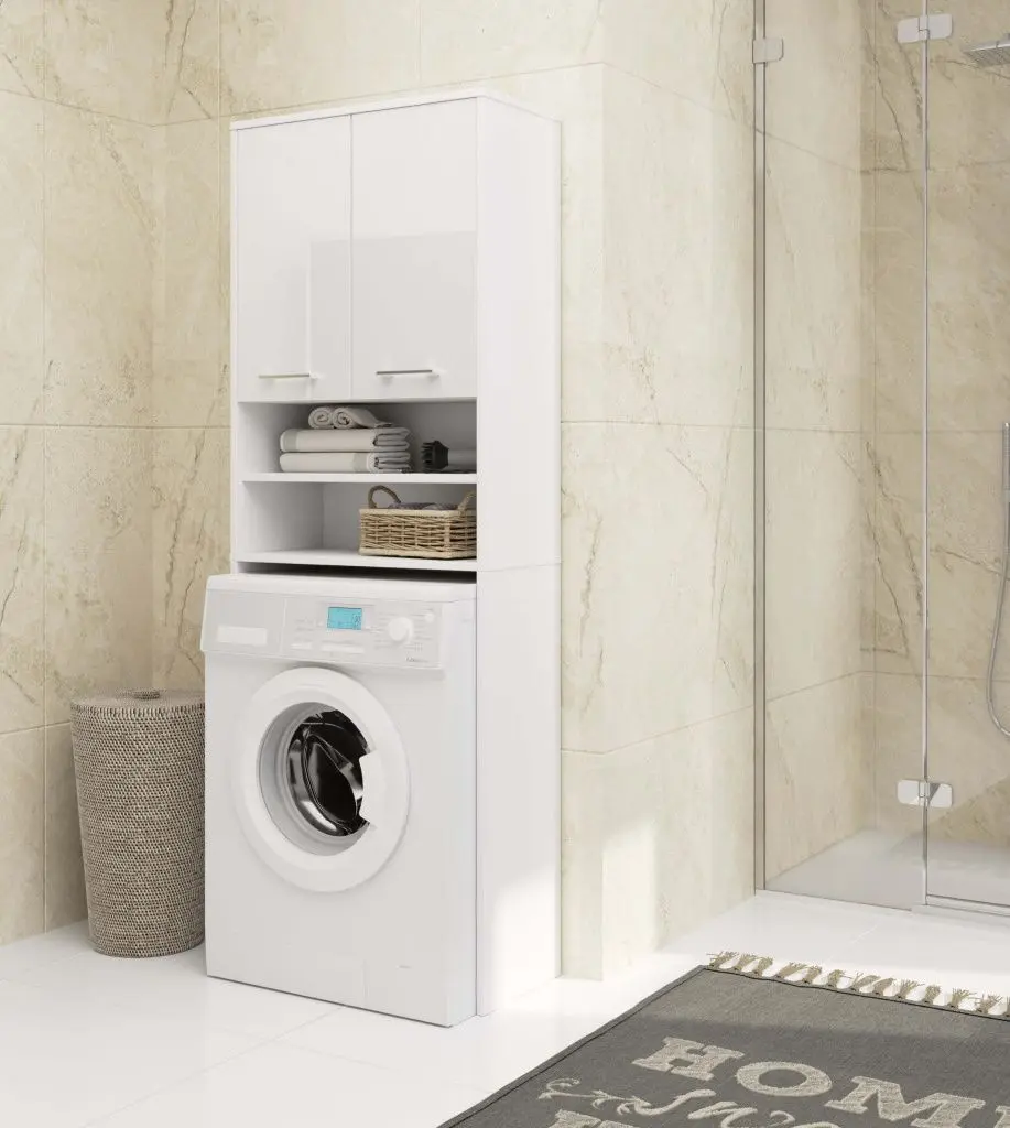 Dulap Akord Fin 2D (White/White Gloss)