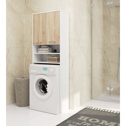 Dulap Akord Fin 2D (White/Sonoma Oak)