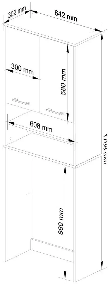 Dulap Akord Fin 2D (Wenge)