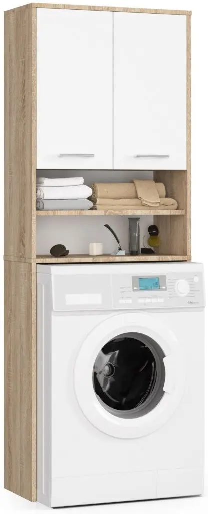 Dulap Akord Fin 2D (Sonoma Oak/White)