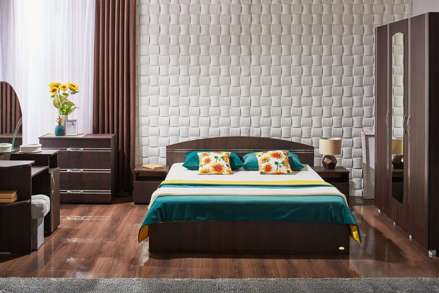 Спальня Ambianta Inter (Сонома Темный)