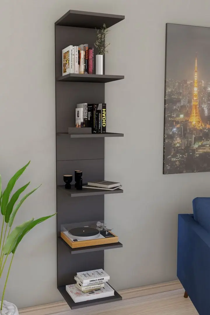 Etajera suspendata Bofigo 6 rafturi (Anthracite)