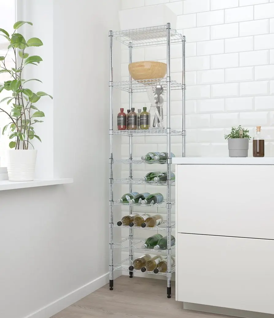 Etajera Ikea Omar 46x36x181 (Inox)