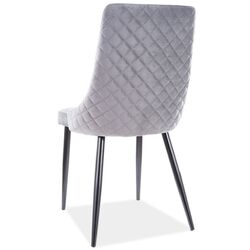 Стул Signal Piano B Velvet (Black/Gray) Thumb