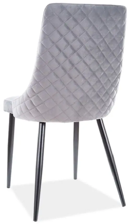 Стул Signal Piano B Velvet (Black/Gray)