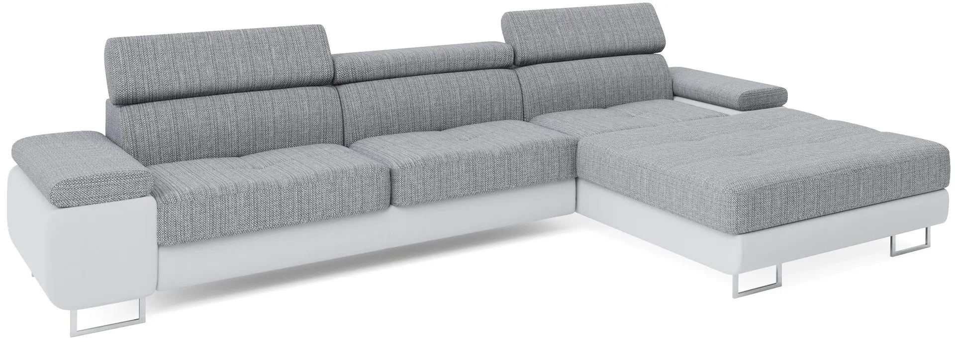 Canapea de colt Space Meble Anton Mini Right Kornet 02/D511 (Gray/White)