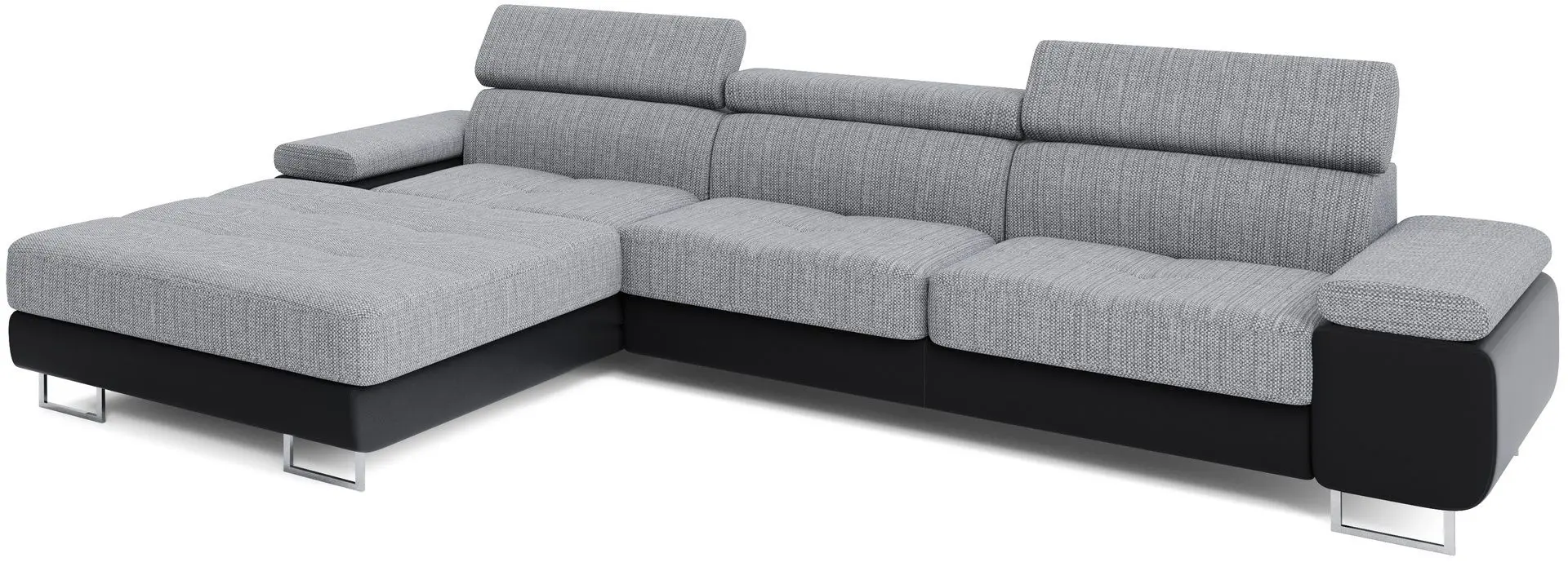 Canapea de colt Space Meble Anton Mini Left Kornet 02/D8 (Gray/Black)