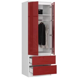 Шкаф Akord Star S60 2D2SZ (White/Red Gloss) Thumb