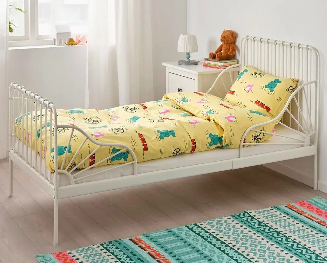 Pat extensibil Ikea Minnen 80x200 (Alb)