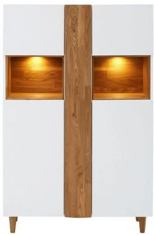 Tumba Home Affaire Premium Jonte 130x38 (White/Brown)