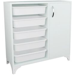 Тумба-органайзер для хранения игрушек Bofigo с 5 контейнерами (White) Thumb