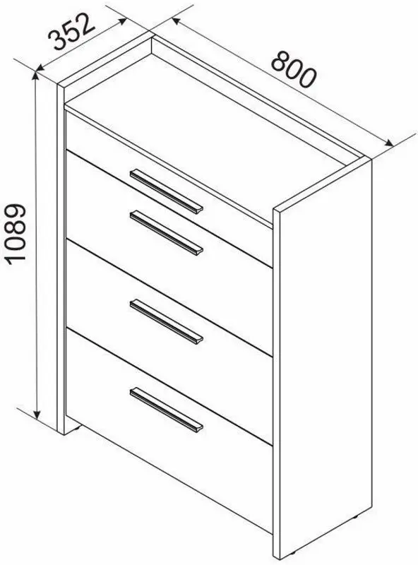 Тумба для обуви Ambianta Solaris 0.8