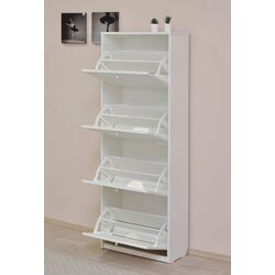 Tumba pentru incaltaminte Fabrik Home 4D 800 (Ash White) Thumb