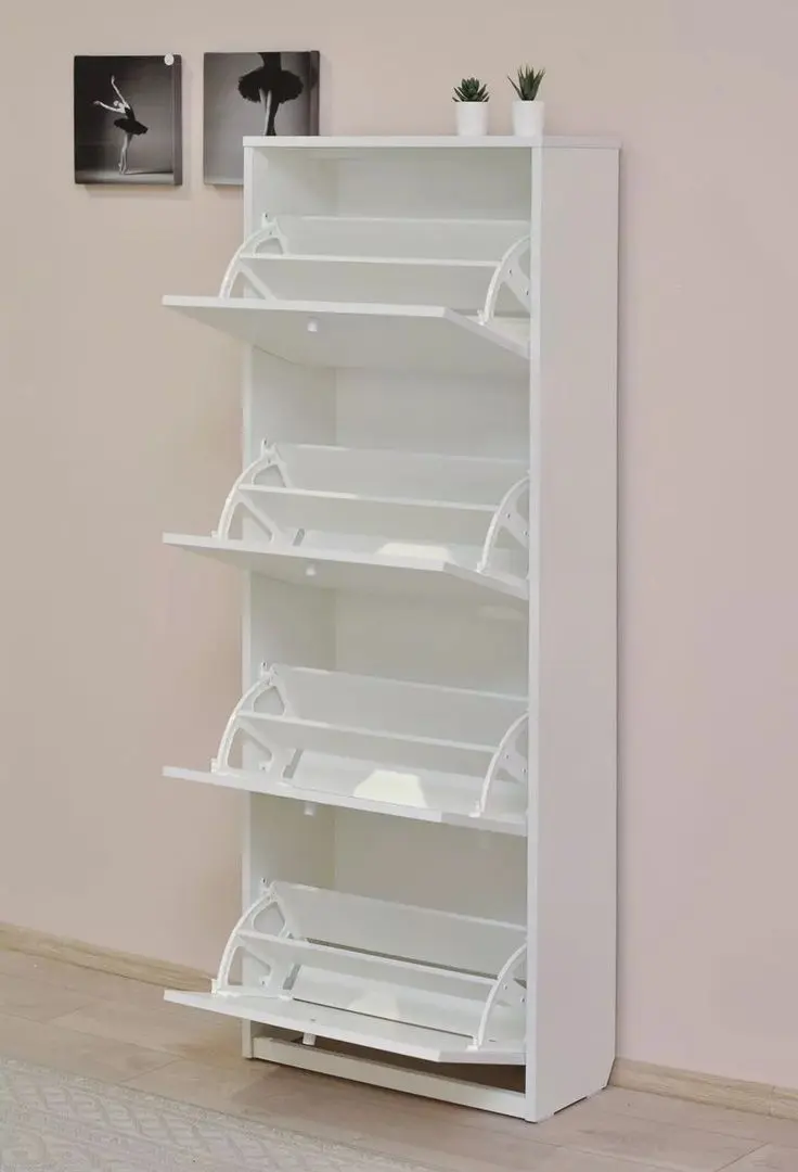 Tumba pentru incaltaminte Fabrik Home 4D 800 (Ash White)