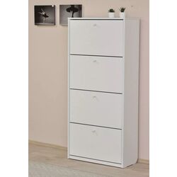 Тумба для обуви Fabrik Home 4Д 800 (Ясень Белый)