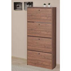 Тумба для обуви Fabrik Home 4Д 800 (Орех Каменный)