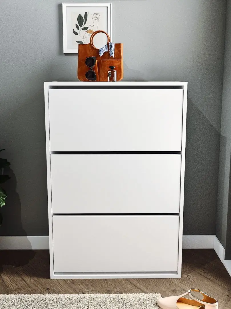 Tumba pentru incaltaminte Bofigo 3D (White)