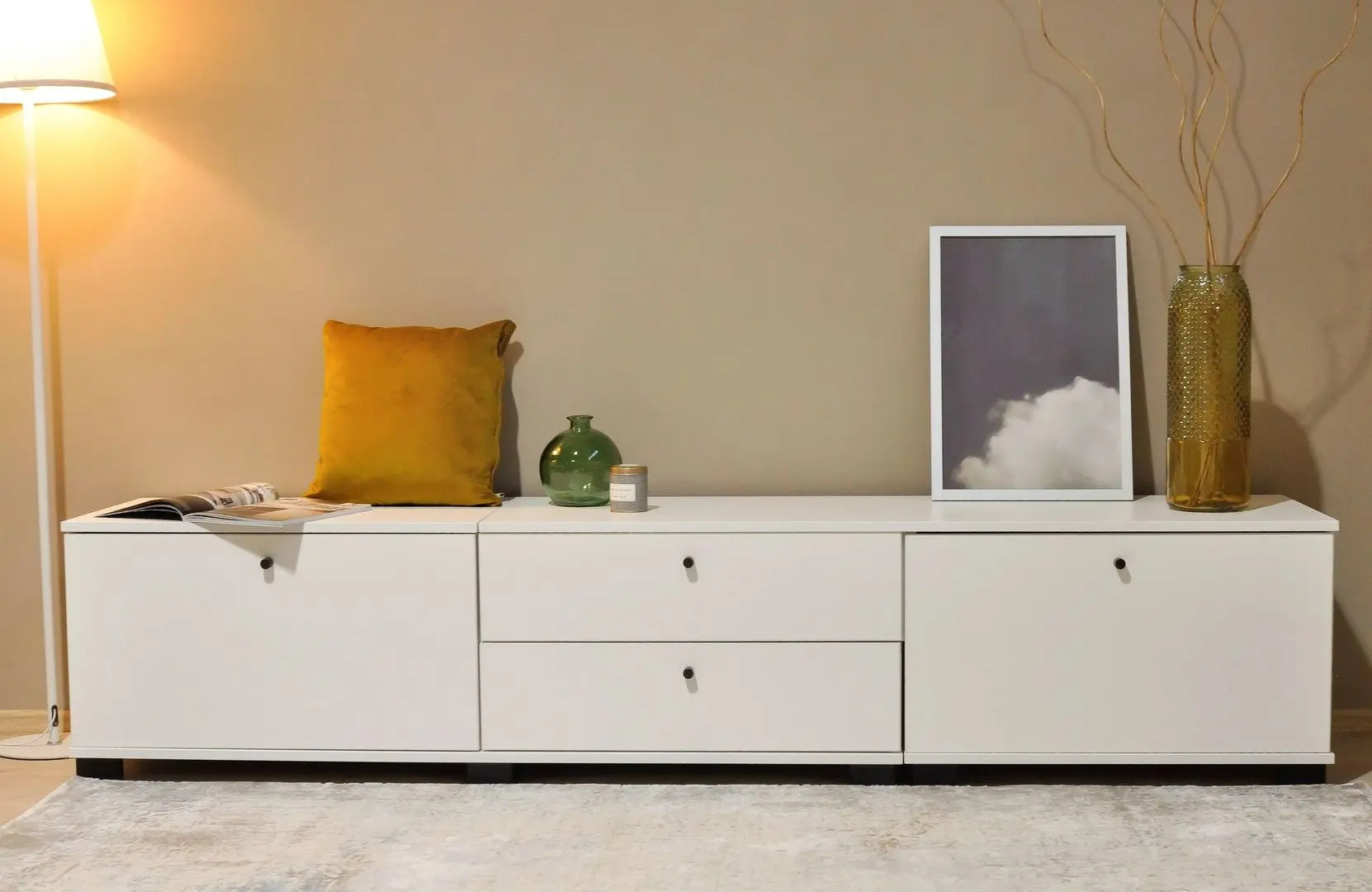 Tumba pentru TV Fabrik Home Domino (Ash White)