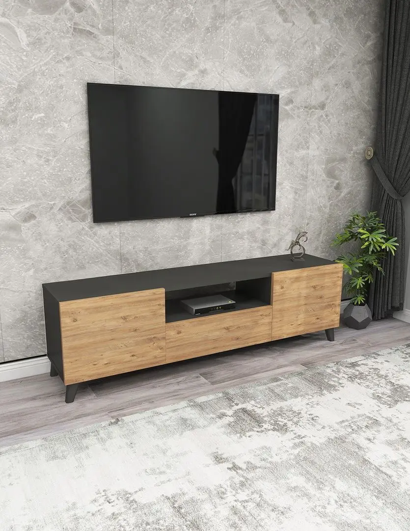 Тумба РТВ Bofigo 46x140 (Anthracite/Pine)